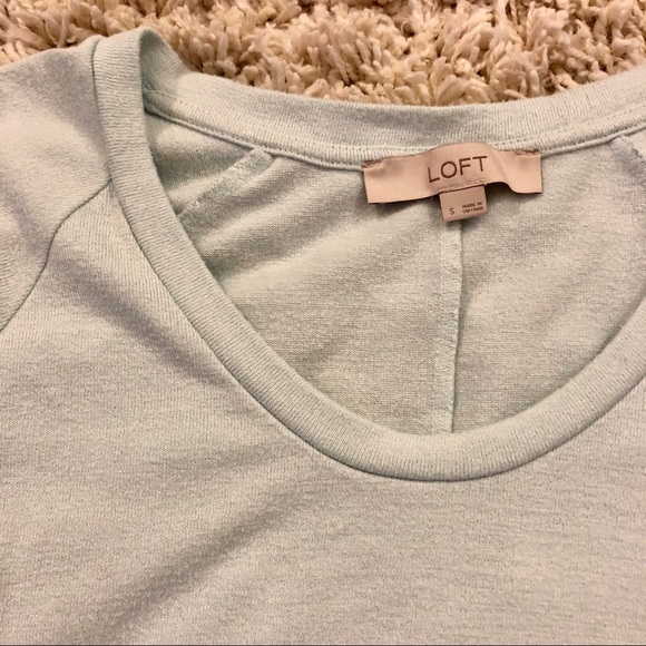 LOFT Mint sweater tee - Picture 3 of 5